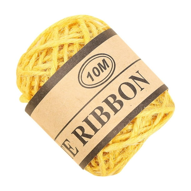 Fiudx Cuerda de Cáñamo Decorativa, Yute Colorido, Ideal para Manualidades y Envoltura de Regalos, Ideal para Jardinería, Decoración Del Hogar, Halloween y Navidad, 10 M de Largo, 1,5 Mm de Diámetro.