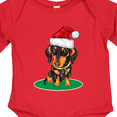 thumbnail image 4 of Inktastic Christmas Dachshund Dog Santa Boys or Girls Long Sleeve Baby Bodysuit, 4 of 5