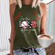 thumbnail image 2 of Playeras,Blusas y Tops,Ropa para Mujer Lindo camisetas sin mangas para las mujeres de cuello redondo para mujer, chaleco informal y versátil con estampado, camiseta sin mangas para mujer (Q, XXL), 2 of 3