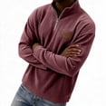 thumbnail image 4 of Men's Quarter Zip Long Sleeve Mock Neck Pullover Sweatshirt XL, 4 of 6