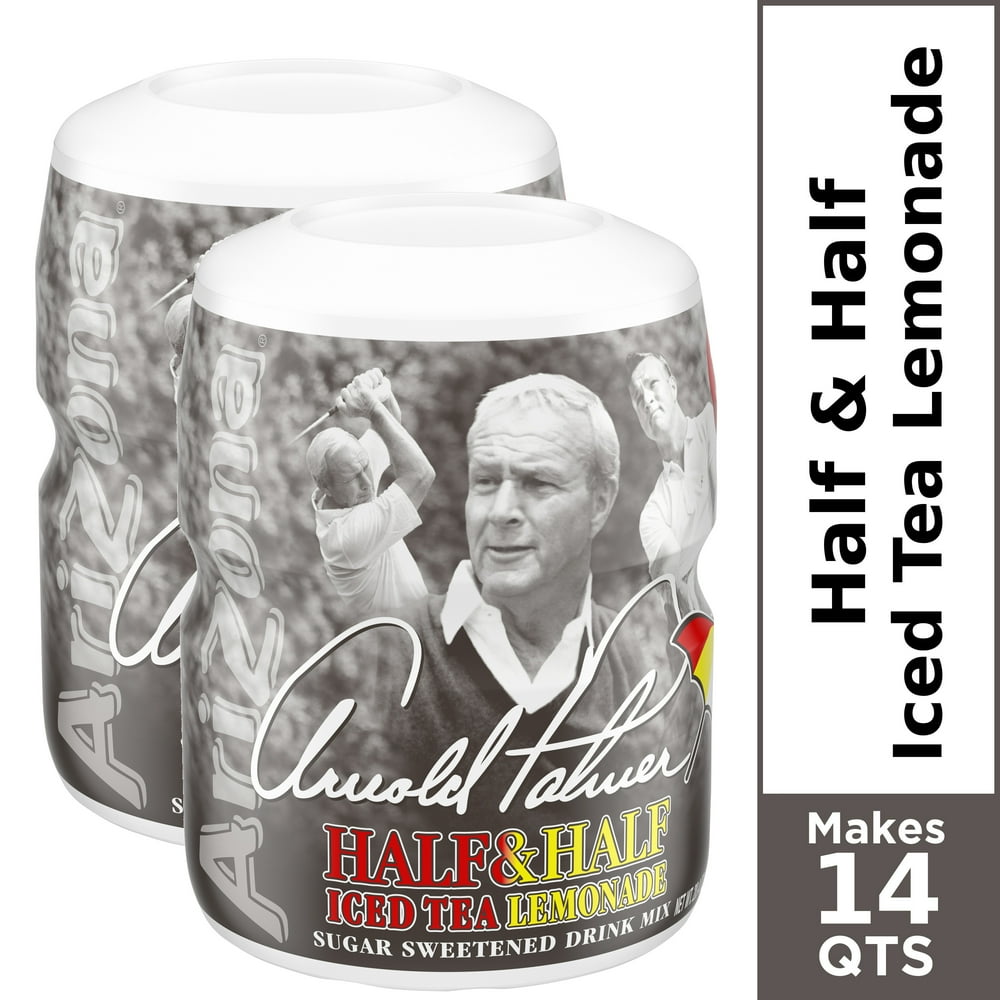 (2 Pack) AriZona Arnold Palmer Half & Half Iced Tea Lemonade Sugar Sweetened, Caffeinated