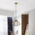 thumbnail image 7 of 41323-01 Livex Lighting Geometric Shade - One Light Mini Pendant in Contemporary Style - 13.5 Inches wide by 13 Inches high-Antique Brass Finish, 7 of 7