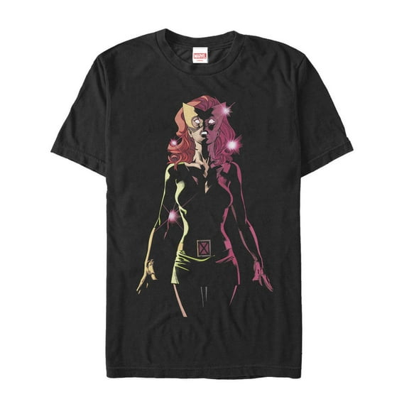 Men's Marvel X-Men Jean Grey Lights Graphic Tee Black Large