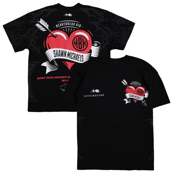 Men's Black Shawn Michaels Mr. WrestleMania Civil Regime T-Shirt