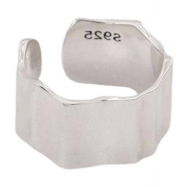 Anillo cuadrado vacío, temperamento de moda retro para mujer, anillo de apertura irregular, anillo de dedo índice de hip-hop, anillo geométrico