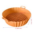thumbnail image 3 of 1 Pack Air Fryer Silicone Liners Basket Round, Apply to 1-3.5 QT Airfryer, Air Fryer Silicone Pot Bowl, Reusable Baking Tray Cooking Oven Accessories, 3 of 7