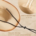 thumbnail image 4 of COOPLUS Womens Straw Cowgirl Hat Wide with Shapeable Brim Western Cowboy Sun Hat for Women, 4 of 7