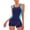 Sky Blue, variant on ibuvkizy Womens Swimsuits,Bathing Suit for Women Sports Swimwear Conservative Color-blocking Sexy Backless Swimwear,Tankinis Swimsuits for Women One Piece Bathing Suit