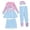 Light Blue2, variant on lnmuld Toddler, Kids & Youth Girls UPF 50 Long Sleeve 2 Piece Rash Guard Swimsuit - Sun Protective Swimwear Color:Light Blue2,Size:2-3 Years