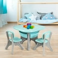thumbnail image 4 of Gymax Ensemble Table et Chaise d'Activités pour Enfants, Mobilier de Jeu avec Rangement, 4 of 10