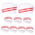 thumbnail image 4 of WRITWAA 9-Piece Chef Hats Set for Men and Women Bakers, Comfortable and Kitchen Headwear, 4 of 8