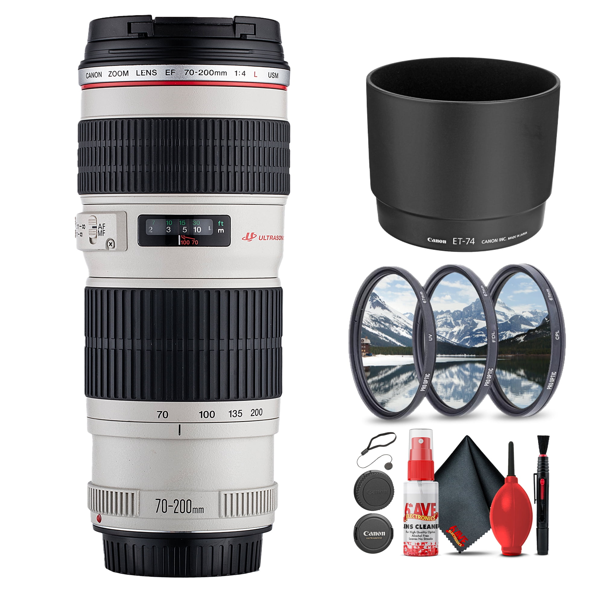 Canon, EF 50mm F/1.8 STM Lens, Black, with Filter Kit + Cap Keeper