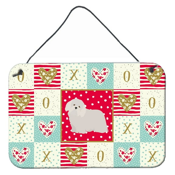 Carolines Treasures CK5824DS812 Coton de Tulear 2 Love Wall or Door Hanging Prints 8x12 multicolor