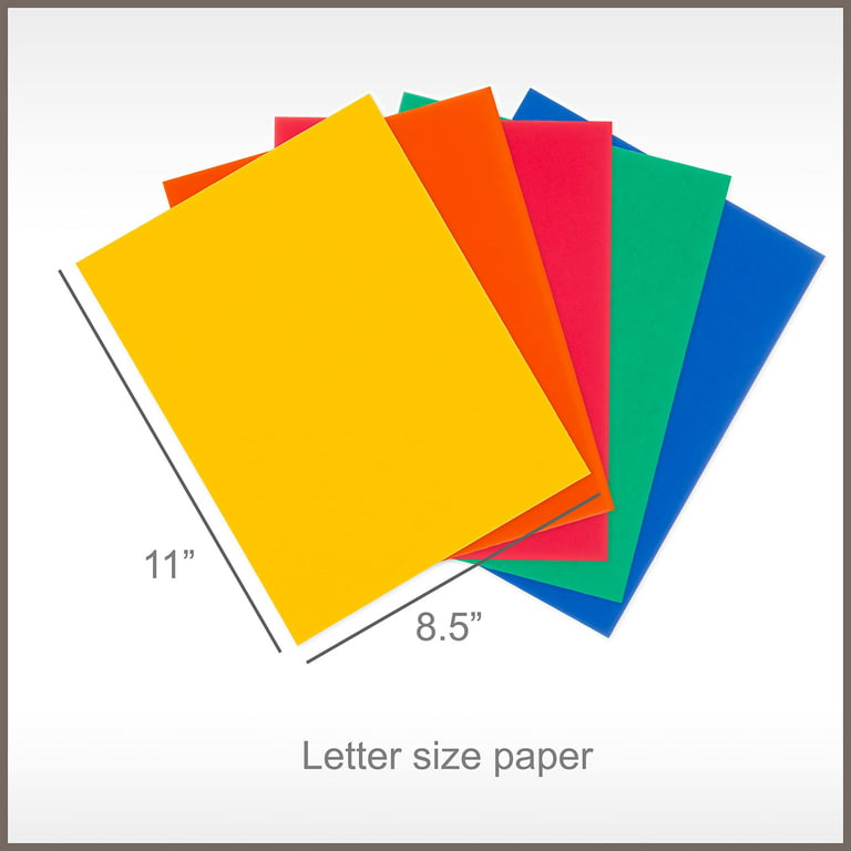Park Lane 50 Pk 8.5in x 11in Solid Core Cardstock Papers - Rainbow