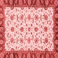 thumbnail image 1 of Ahgly Company Machine Washable Indoor Square Oriental Red Traditional Area Rugs, 6' Square, 1 of 4