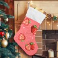 thumbnail image 5 of Coolnut Strawberry Christmas Stocking Personalized Large Candy Stocking, Xmas Stockings Decoration Hanging Gift for Family Holiday Party Ornaments Decor Fireplace, 5 of 7