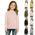 thumbnail image 5 of Breezora Kids Thermal Long Sleeve Shirt Base Layer for Cold Weather Breathable Moisture Wicking Top All Day Comfort 100 Size Pink, 5 of 8