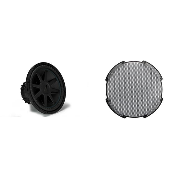 Kicker 50CVX152 CompVX 15 Subwoofer, Dual Voice Coil, 2-Ohm, & 52GR15 Grill Bundle