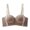 Coffee, variant on Women Wireless Bra, Non-Wired Push-Up Bra, Adjustable Lettered Straps Bra, Comfortable 3/4 Cup Underwear for Daily Wear Party