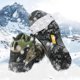 thumbnail image 5 of Cubrebotas de nieve antideslizantes para exteriores con crampones, cadenas antideslizantes, seguridad para personas mayores, estructura metálica, base de madera, plegables, para caminar al, 5 of 9