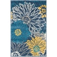 thumbnail image 2 of Nourison Passion Floral Blue 1'10" x 2'10" Area Rug, (2x2), 2 of 7