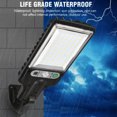 thumbnail image 6 of Gnmfd Solar Street Light IP65 Outdoor Motion Sensor LED Flood Light, Dusk to Dawn Solar Powered Security Light for Parking Lot, Driveway, Garden, Yard, Garage, Outdoor Area Lighting, 6 of 7