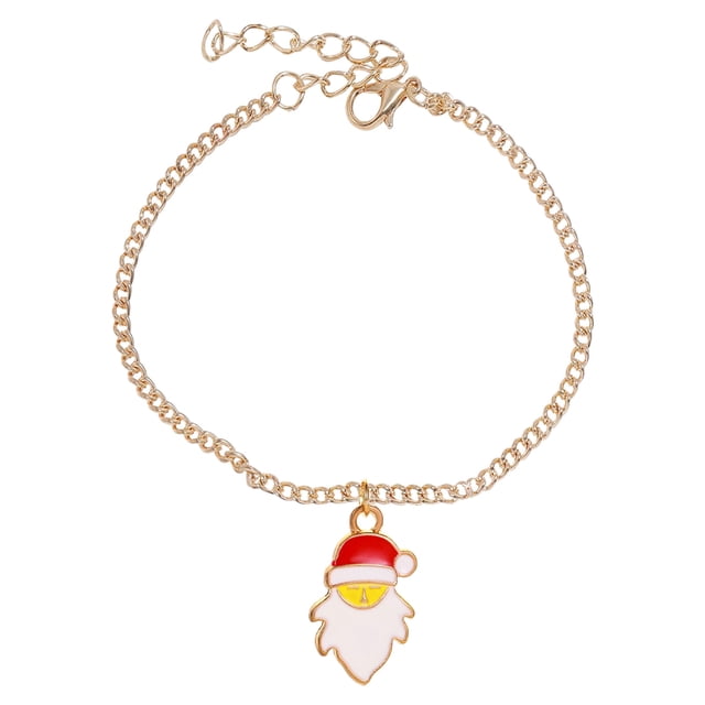 Collar Navideño Dorado para Mujer onlyliua Adorno Navideño
