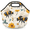 Multicolour 2, variant on Herdesigns Train Neoprene Lunch Bag, Cartoo Train Insulated Lunch Box for Women Men Washable Lunch Tote Soft Lunch Container With Zipper for Work Picnic Travel