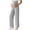 White, variant on ShomPort Women's Maternity Pants over the Belly Wide Leg Trousers Stretchy Soft Pregnancy Lounge Pants with Pockets