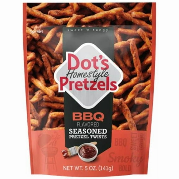 Dots 9106593 5 oz BBQ Pretzels Bagged - Pack of 10