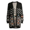 thumbnail image 6 of No Boundaries Juniors' Print Cardigan, 6 of 6