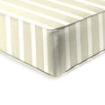 thumbnail image 2 of Jordan Manufacturing Sunbrella 46.5" x 24" Shore Stripe Linen Beige Stripe Rectangular Outdoor Deep Seat Chair Cushion Set with Welt, 2 of 9