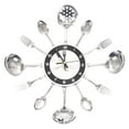 thumbnail image 2 of Cubiertos Creativos Reloj De Pared Cubiertos Utensilio De Cocina Tenedor Para Decoración De Arte Colco Relojes de pared de cocina, 2 of 8