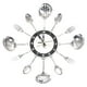 thumbnail image 2 of Relojes de pared de cocina,Relojes de pared decorativos de cocina grandes,decoración artística,Cocina Cubiertos Reloj de pared Vajilla Reloj de pared,Cubiertos utensilio de cocina con, 2 of 8