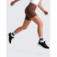 thumbnail image 5 of CRZ YOGA Girls Butterluxe Athletic Biker Shorts with Pockets Dance Yoga Casual High Waist Kids Teen Summer, 5 of 6