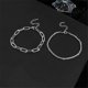 thumbnail image 4 of Stainless Steel Fashion Simple Shiny Chain Bracelet for Women Minimalist Adjustable Charm Bracelet Wedding Party Jewelry Gifts, 4 of 5