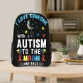 thumbnail image 5 of Zufioo I Love With Autism To The Moon And Back Print Transparent Backpack, 16-inch PVC Waterproof Schoolbag, Suitable for Campus Work and Travel, Unisex, 5 of 7