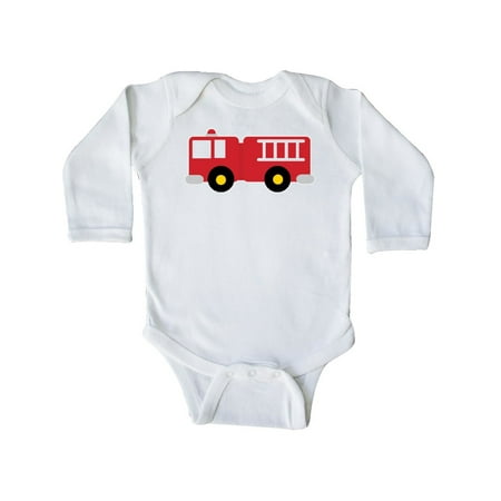 

Inktastic Fire Truck Childs Fireman Gift Baby Boy or Baby Girl Long Sleeve Bodysuit