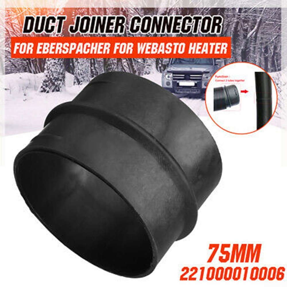 2 Connettori Per Tubo Canalizzazione 75 Mm Per Stufa Diesel Eberspacher, Ricambio 221000010006 - 5