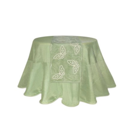 UPC 257554438883 product image for Pack of 2 Beautiful Classic Flying Butterflys Green and Beige Table Runner 72 | upcitemdb.com
