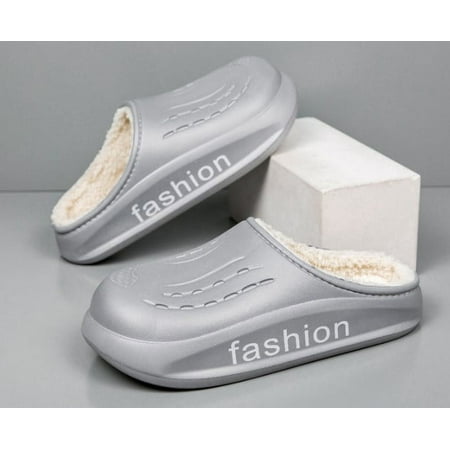 

Women s Comfortable Home Cotton Shoes in Winter Fluffy Plush Home Shoes Indoor and Outdoor Anti slip PVC Soles