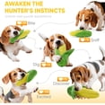 thumbnail image 3 of Tough Dog Toys for Not Aggressive Chewers, Durable Dog Chew Toys for Small Medium Large Dogs,Interactive Crinkle Squeaky Dog Toys to Keep Them Busy Corn Plush Puppy IQ Training Dogs Puzzle Toy, 3 of 10