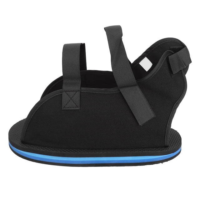 Foot Injury Cast Shoe, Flat Sole Walking Cast Shoe Washable Open Toe Fabric Stable For Post Op ML 28.5cm/11.2in Inner Length