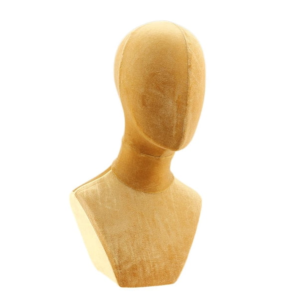 Cabeza de espuma de pelo de suave de 45cm para Pelucas Baoblaze Amarillo