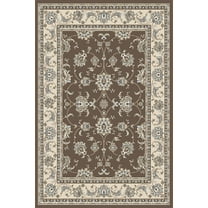 Radici Usa Pisa Area Rug 1780 Brown Bordered Vines 3' 3" x 4' 11" Rectangle