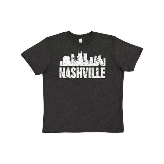 Inktastic Nashville Skyline Grunge Youth T-Shirt