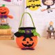 thumbnail image 4 of Bolso de Halloween Gran capacidad Resistente al desgarro Reutilizable Súper suave Lavable Embalaje de regalo Franela Fiesta de Halloween Bruja Calabaza Gato negro Caramelo fantasma, 4 of 5