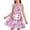 A-Purple505, variant on Bobifish Big Girls Dress Round Neck Sleeveless Skater Dress A-Line Waist Axolotl Cherry Blossom Printed Sundress