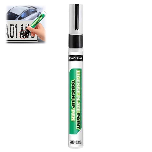 Car Paint Scratch Repair Pen With License Plate Touch Up 2 In 1 Tool For Car Scratch Fixing