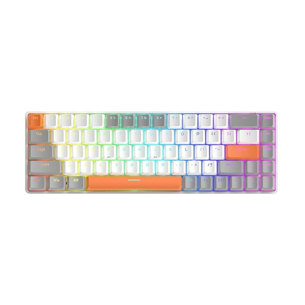 Teclado de computadora T8 68 teclas Teclado de computadora con cable Teclas luminosas Retroiluminación Universal Accesorios Electrónicos